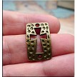 Antique Brass Pewter Cross Jewlery Connector Findings 
