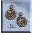 Silver Celtic Spiral Earrings 