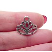 Antique Silver Pewter Lotus Charms 