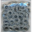 Silver Pewter Large Hole Spacer Beads 8mm 50 per bag 