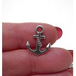 Small Silver Anchor Earrings 