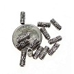 Wholesale Silver Bali Style Tube Beads 3x8mm 
