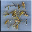 25 Gold Plated Scallop Pinch Bails 