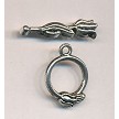 Bulk Silver Tulip Flower Clasps 