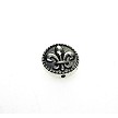 10 Tibetan Silver Fleur-de-lis Beads 16mm 