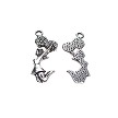 Silver Jumping Cheerleader Pendants 