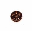 10 Antique Copper Fleur-de-lis Beads 16mm with 1.5mm Hole 