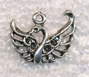 Wholesale Filigree Swan Charms Bulk (10) 