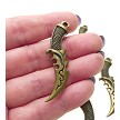 3D Bronze Ornate Dagger Necklace 