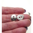 20 Silver Buttons 