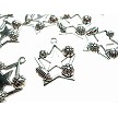 10 Silver All Star Sports Pendants 