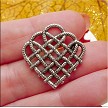 10 Celtic Heart Pendants 