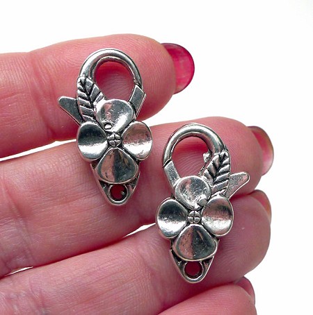 Flower Lobster Clasps 