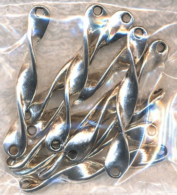 10 Twist Jewelry Link Connector Findings 