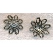 Large Openwork Flower Bead Caps 