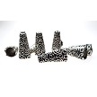 Antiqued Tibetan Silver Fancy Jewelry Cones 10 pieces 