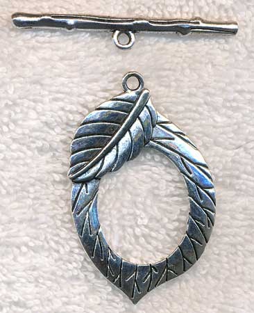Large Leaf Toggle Clasps, Bulk 6-sets 