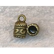 10 Bronze Pewter Decorative Bell Jewelry End Caps with 5mm Opening 