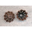 Copper Pewter 14mm Filigree Beadcap 