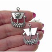 Silver Viking Ship Pendant 