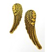 Antique Gold Double-sided Large Angel Wing Pendants 