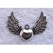 Wholesale Angel Wing Heart Charms 