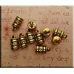 Wholesale Scroll-Patterned Jewelry Caps 4.5mm Opening Antique Gold Finish Bulk (10) 