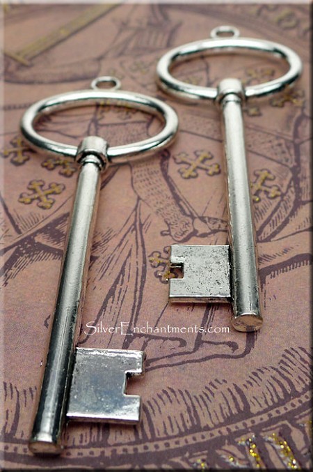 Large Key Pendant Necklace 