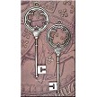 Flower Key Pendant, 3-inch 