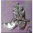Large Cowboy Boot Pendant 