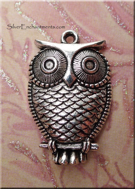 Dimensional Owl Pendant Necklace 