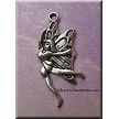 Dancing Butterfly Fairy Pendant Necklace 