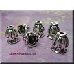 Double-Decker Jewelry Endcaps, 6.5mm Opening (6) 