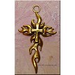 Large Flaming Cross Pendants, Bulk (6) 