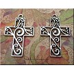 Double-Sided Scroll Cross Pendant 