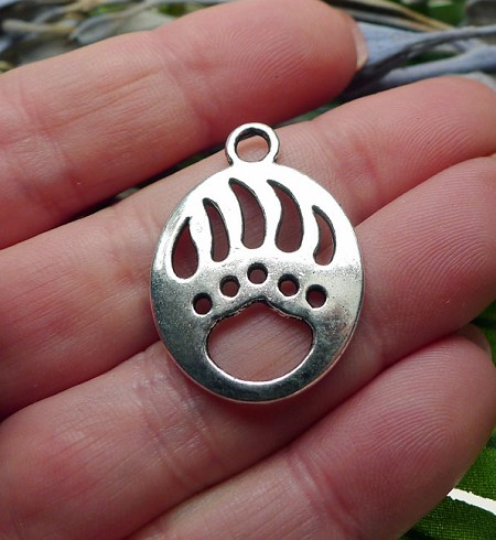 Wholesale Bear Paw Pendants Bulk 
