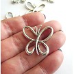 Tibetan Silver Butterfly Pendants 