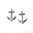 Silver Anchor Pendants (10) 