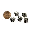Tibetan Silver Clown Bead with 4mm Hole 