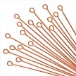 25 Copper Eye Pins, 21-gauge, 2.5-inches 