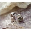 Silver Plated Cord Ends, 2.4mm Opening, Bulk (20) 