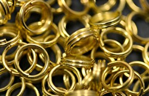 100 6mm Round Gold Plated Split Rings 