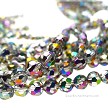 Aura Fireball 6mm Window Cut Round Crystal Beads 