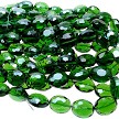 20x16mm Emerald Oval Crystal Beads 