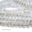 5mm Crystal AB Czech Glass Rondelle Beads 