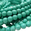 6mm Round Turquoise Magnesite Beads 