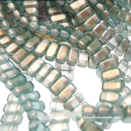 CzechMates Heavens Halo 2-Hole Brick Beads 