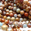 8mm Round African Opal Jasper Beads 