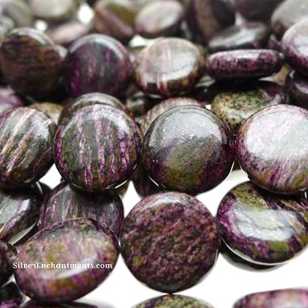 14mm Imperial Dragon Eye Jasper Coin Beads 