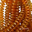 CzechMates Sandalwood Halo 2-Hole Lentil Beads 
